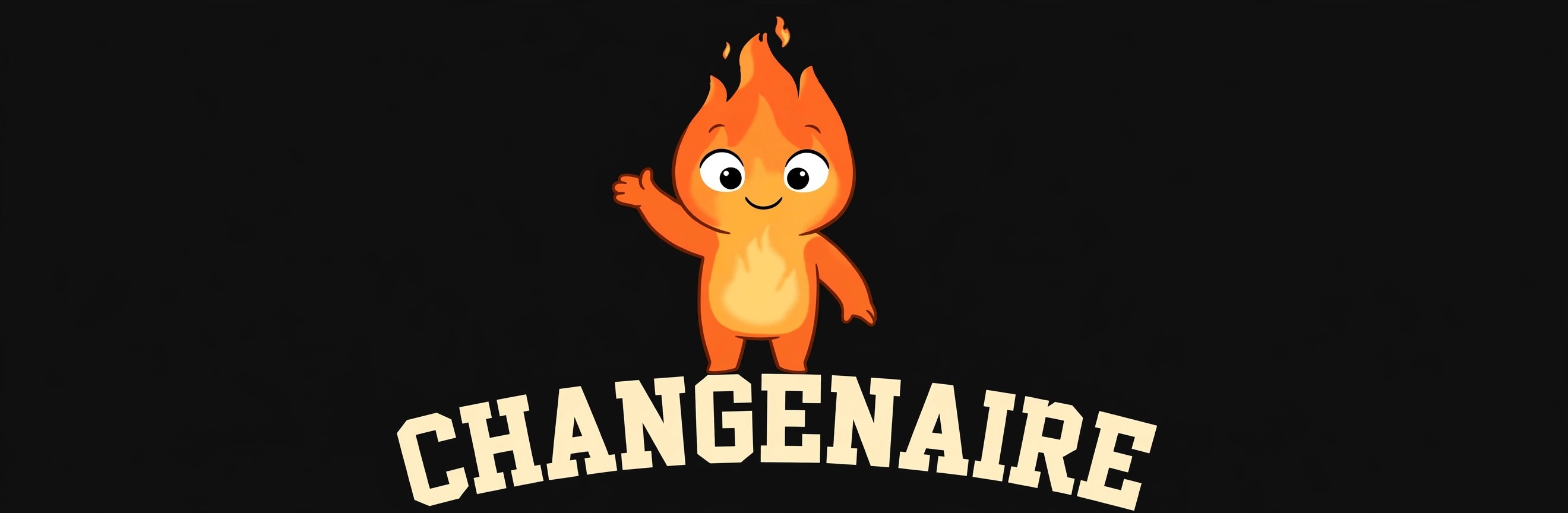 Ember, the Changenaire mascot, on the Ember tee